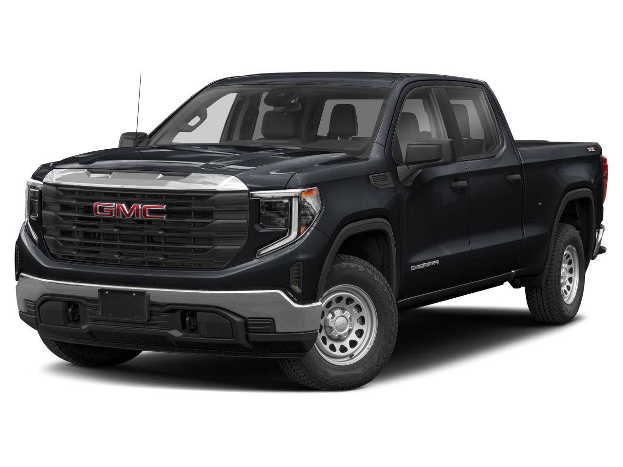 2024 GMC Sierra 1500 Elevation in Onyx Black — front three-quarter view
