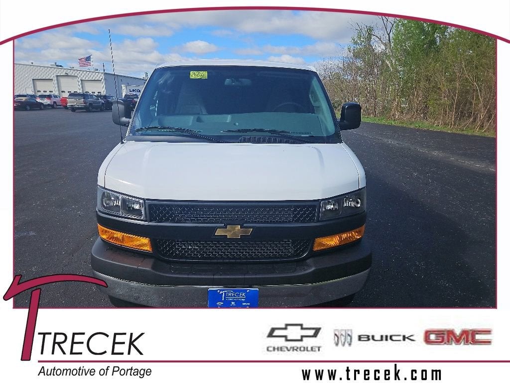 2026 Chevrolet Express Cargo WT in Summit White — front three-quarter view