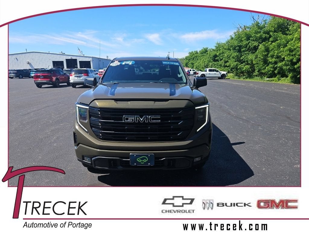 2024 GMC Sierra 1500 Elevation in Deep Bronze Metallic — front three-quarter view