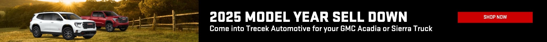 2025 GMC Model Year Sell Down